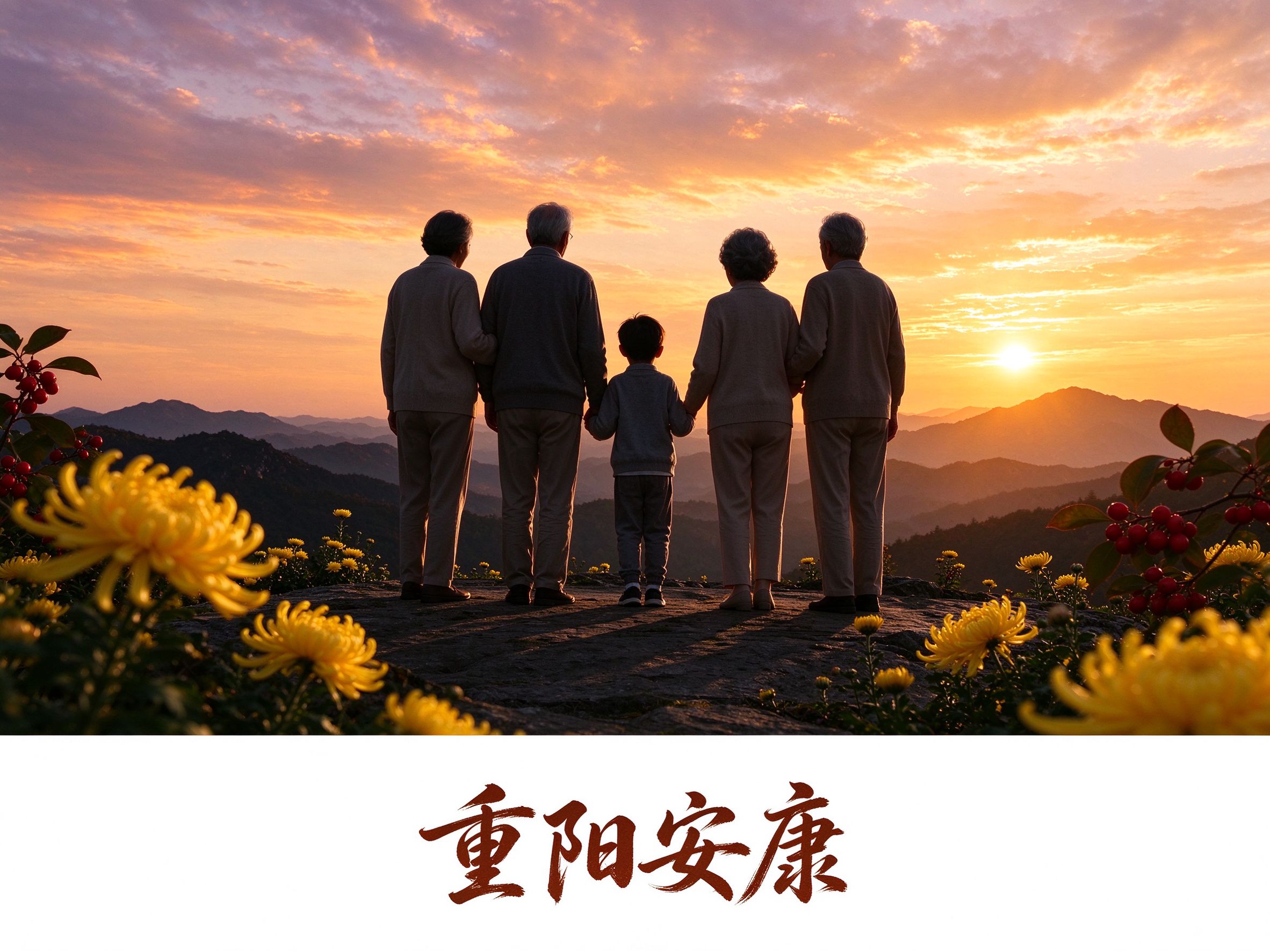 重阳登高团聚